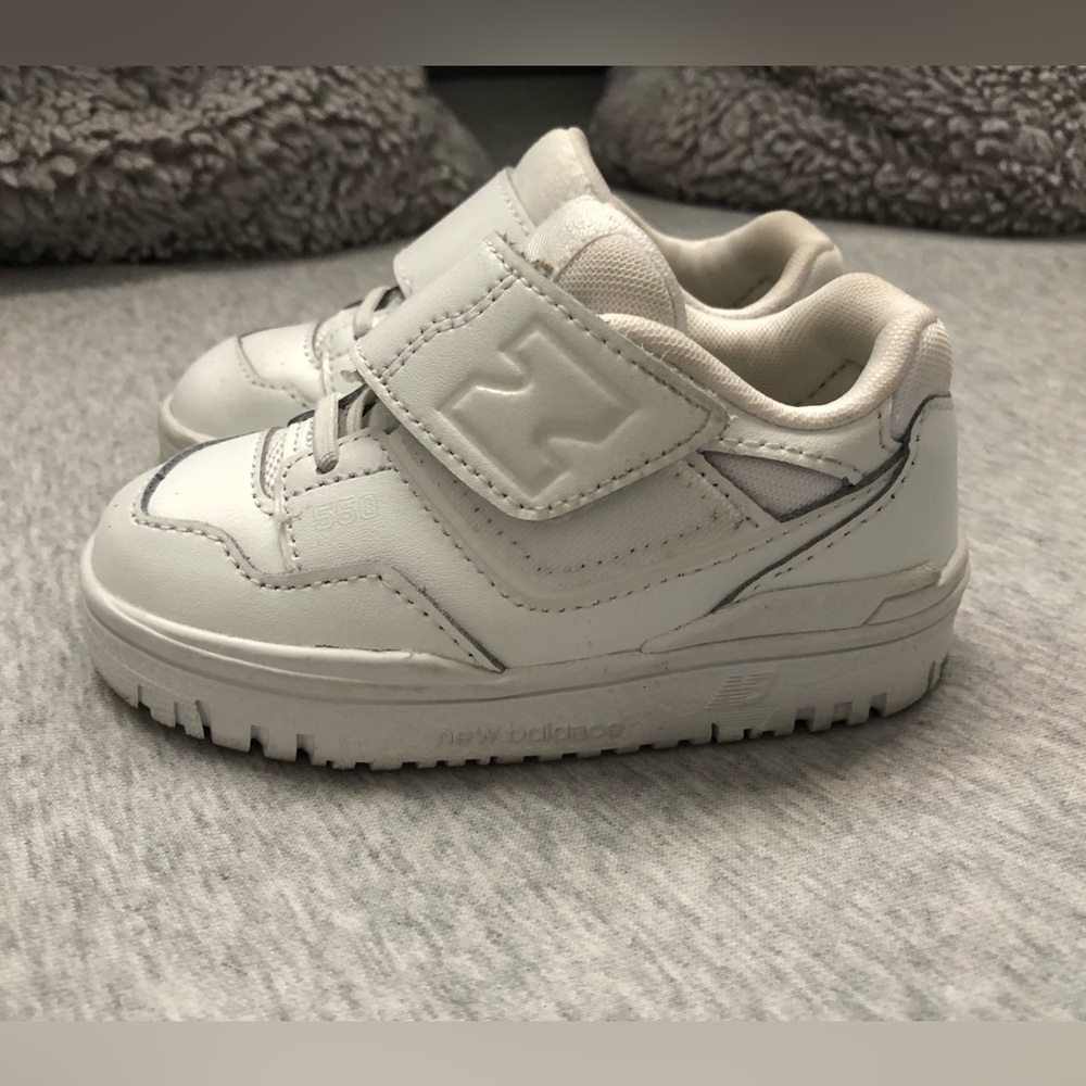 New Balance 550 Bungee Lace Toddler 'White Grey' Size: US 7C EUR 23.5